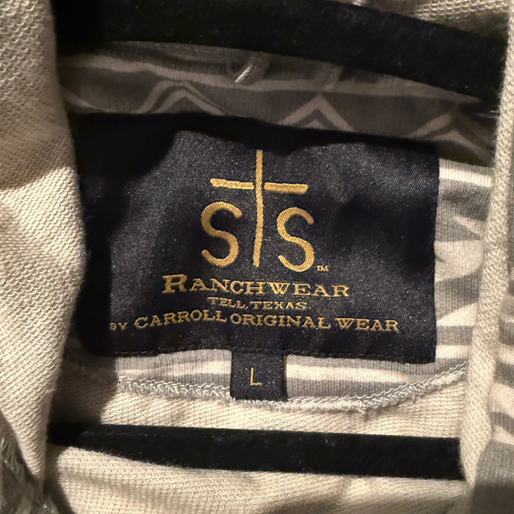 STS Ranchwear Gray Patterned Hoodie - Picture 3 of 3